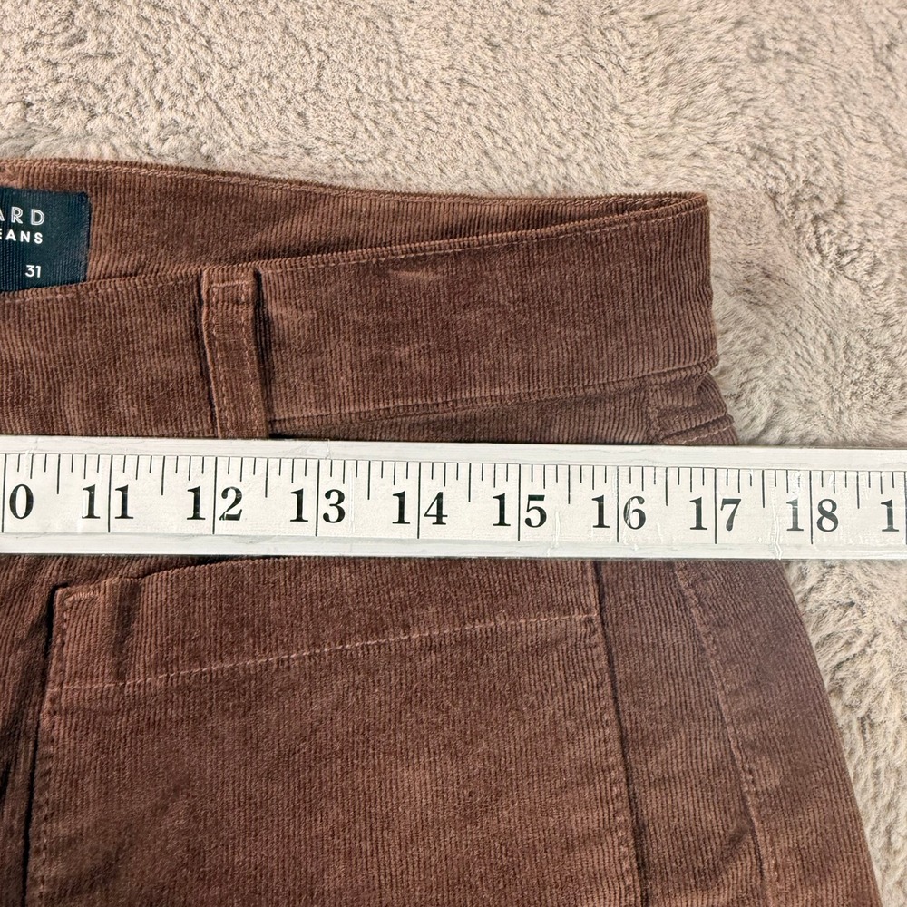 Veronica Beard Jeans Corduroy Sheridan High Rise Flare Bell Bottom Boho Retro 31 - Picture 11 of 16